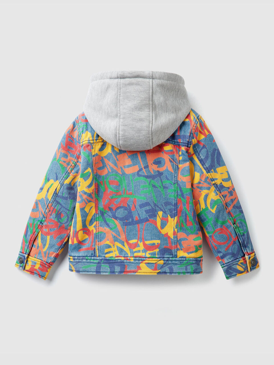 Printed denim jacket image number 2