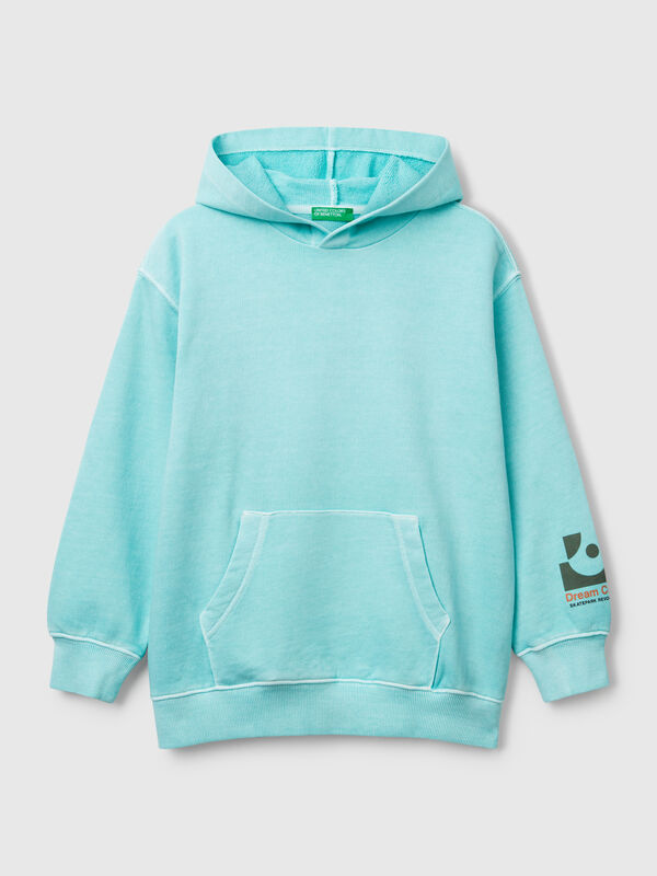 Felpa oversize con stampa Bambino