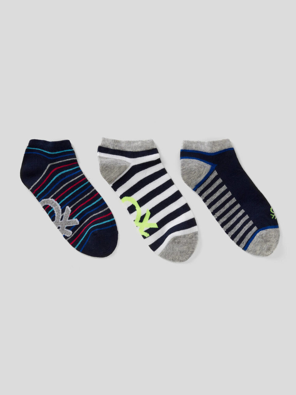 3er-Pack gemusterte Socken image number 1