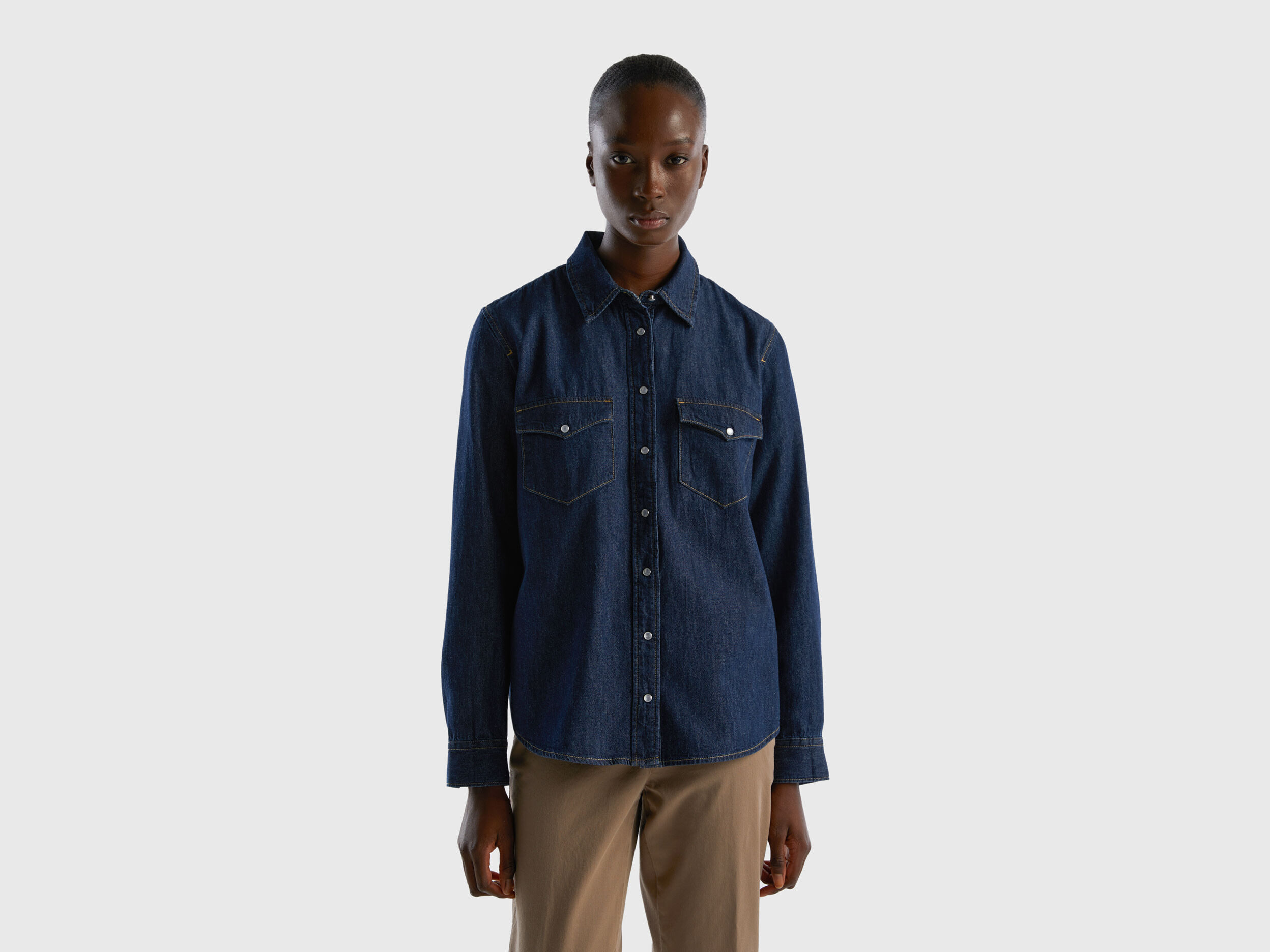 Camicia jeans sales benetton