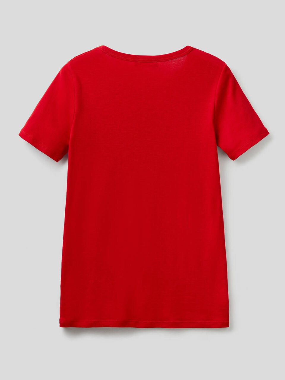 T-shirt 100% coton avec logo imprimé pailleté image number 2