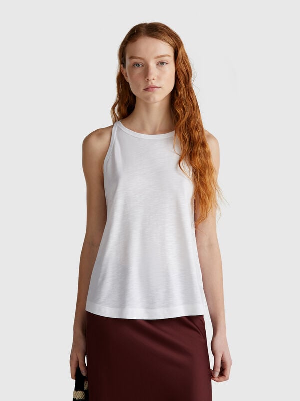 Canotta con scollo all'americana Donna
