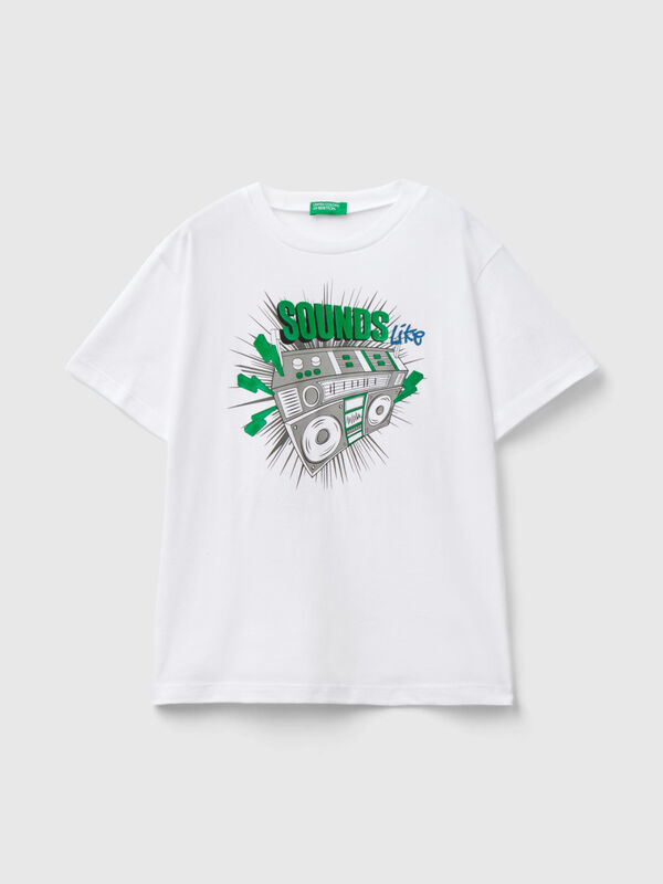 T-shirt con stampa gommata Bambino