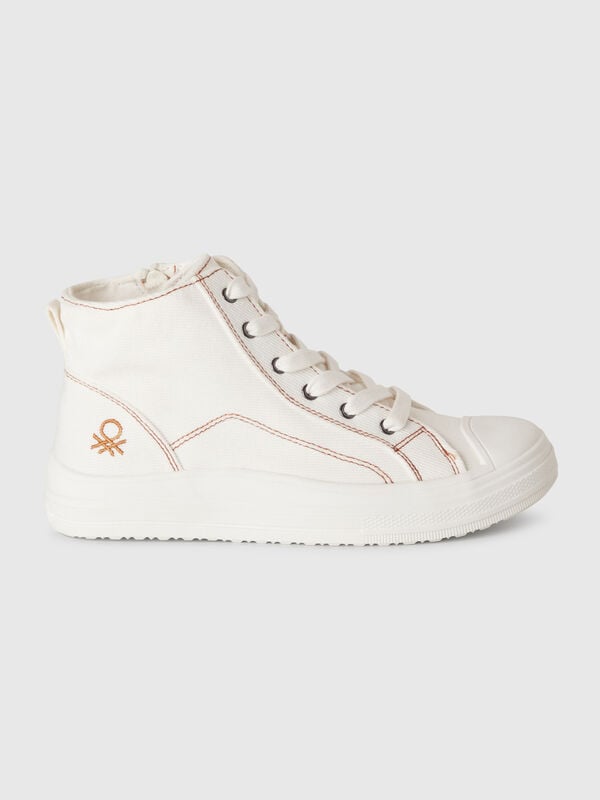 Sneakers alte effetto denim Bambino