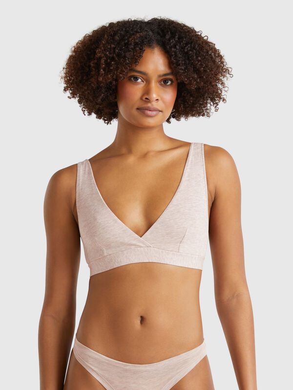 Soutien-gorge triangle en coton super stretch Femme