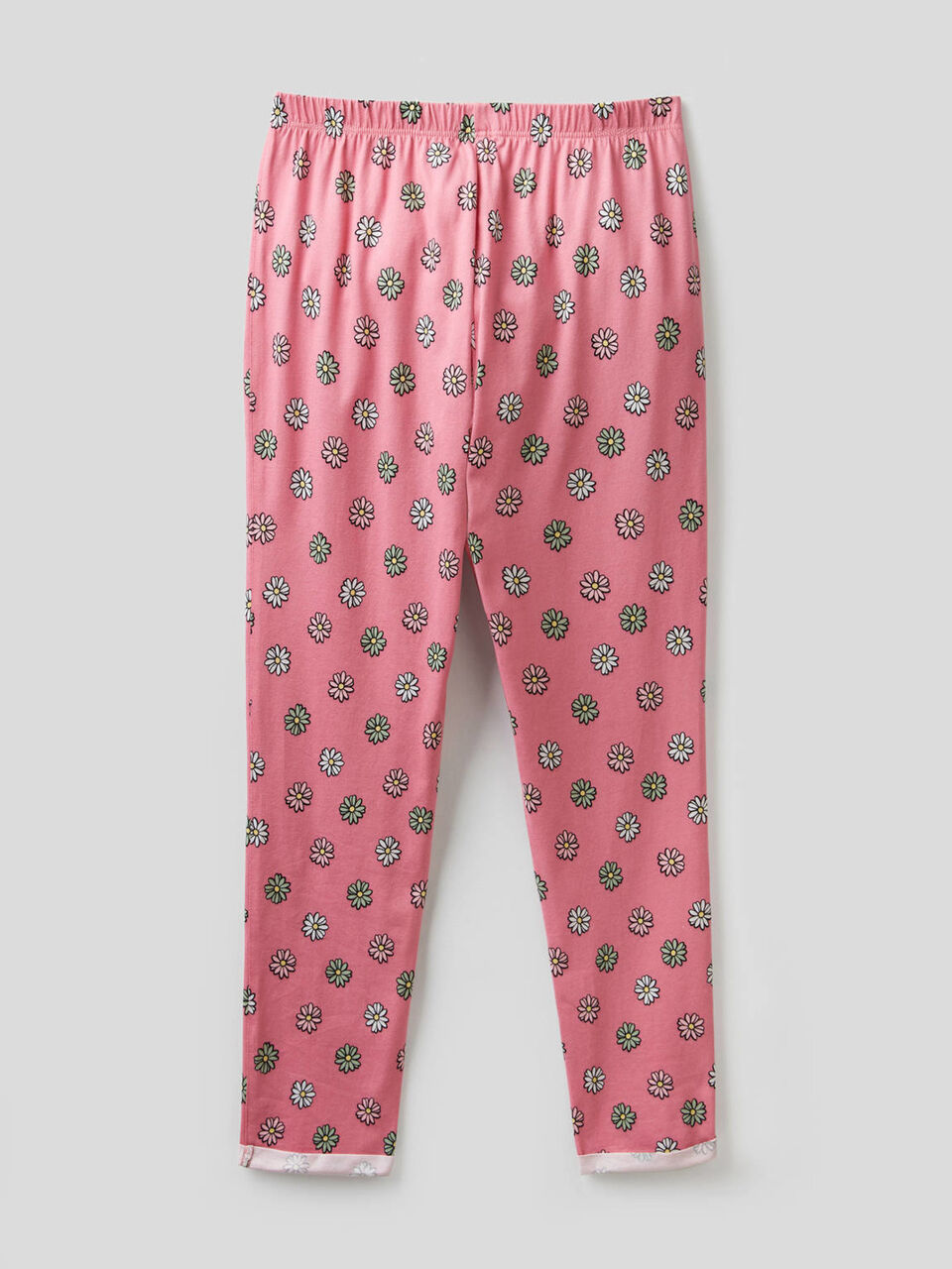 Long trousers with floral print image number 2