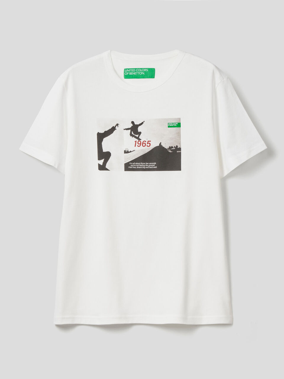 Pure cotton t-shirt with print image number 1