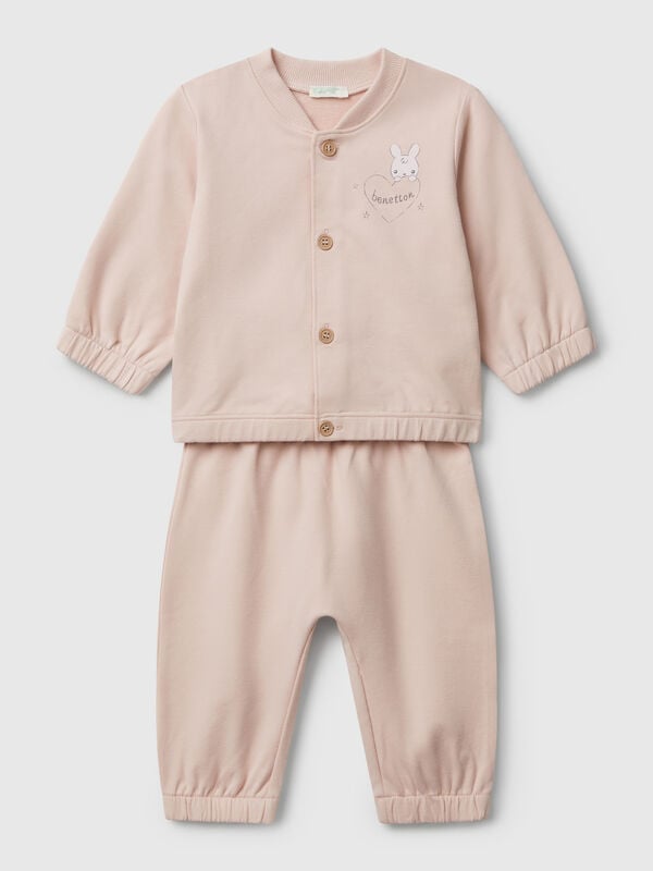 Ensemble sweat-shirt en coton Naissancede