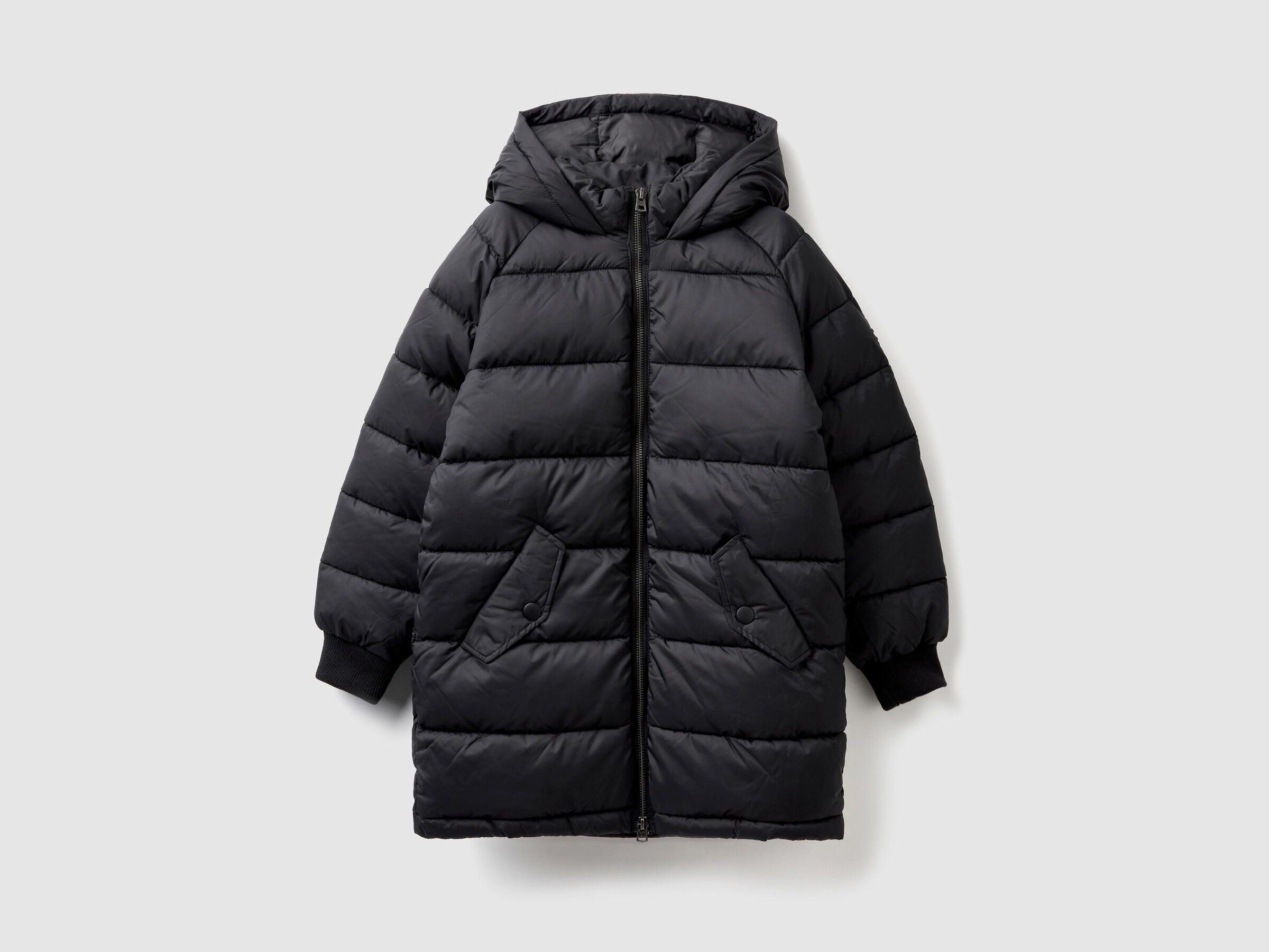 Lange Jacke mit Kapuze image number null