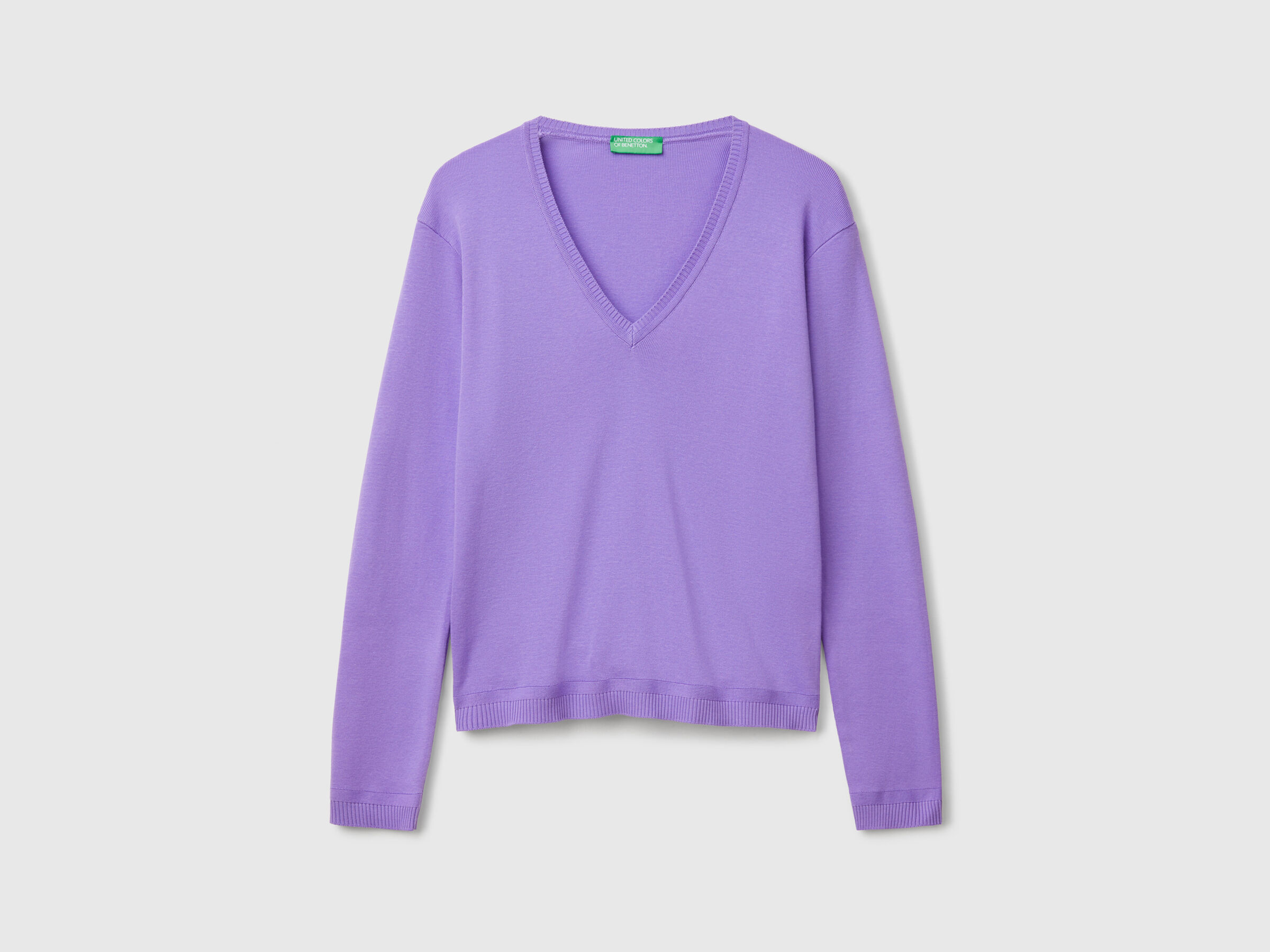 V NECK SWEATER L/S Femme image number 3