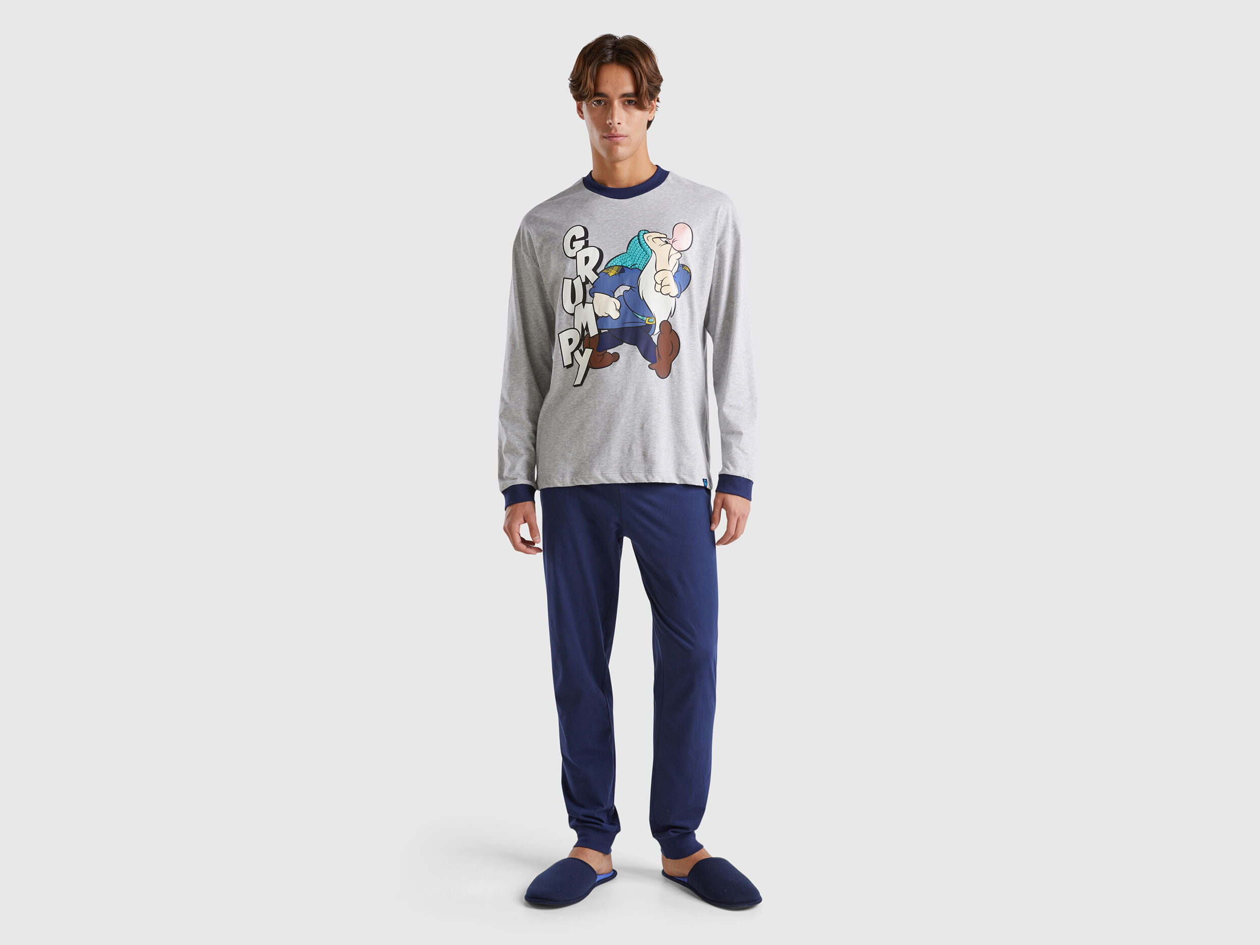 Disney Grumpy Pyjamas Light Gray Benetton