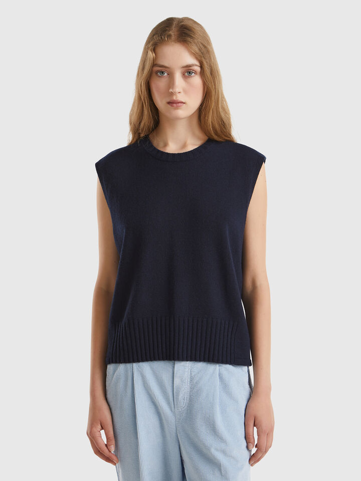 SLEEVELESS SWEATER Damen