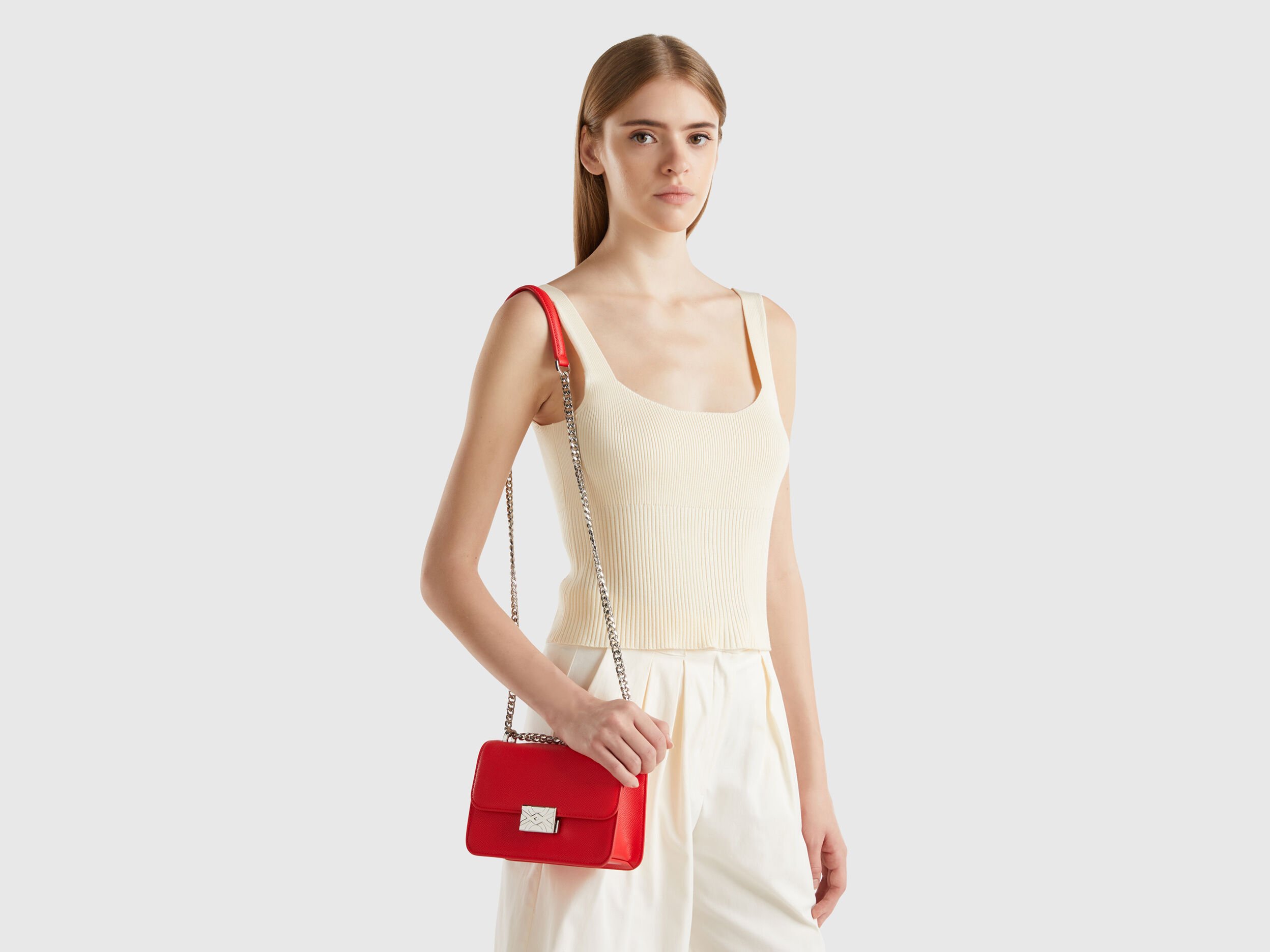 Red small Be Bag Red Benetton