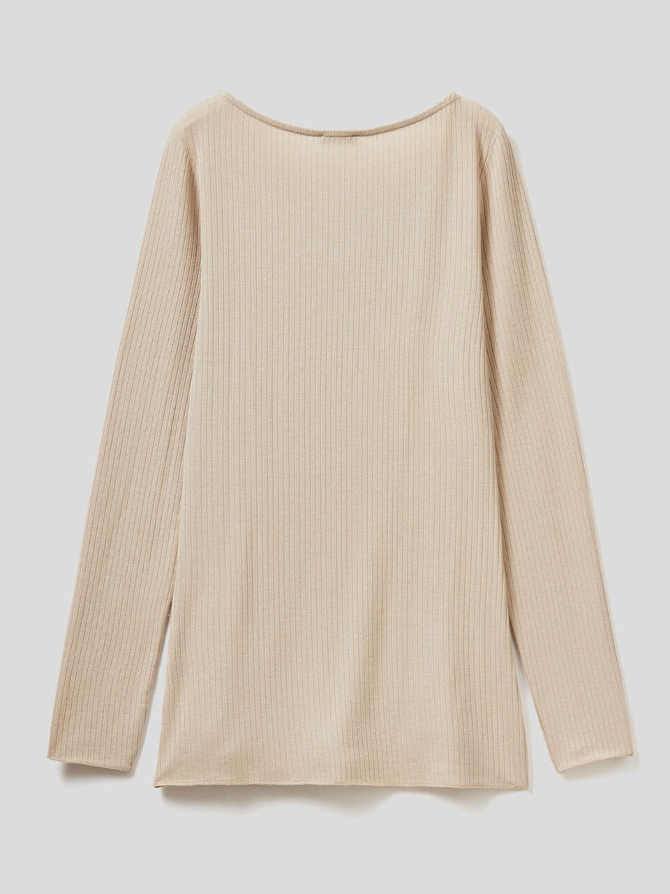 Long sleeve t-shirt in cashmere blend image number 2