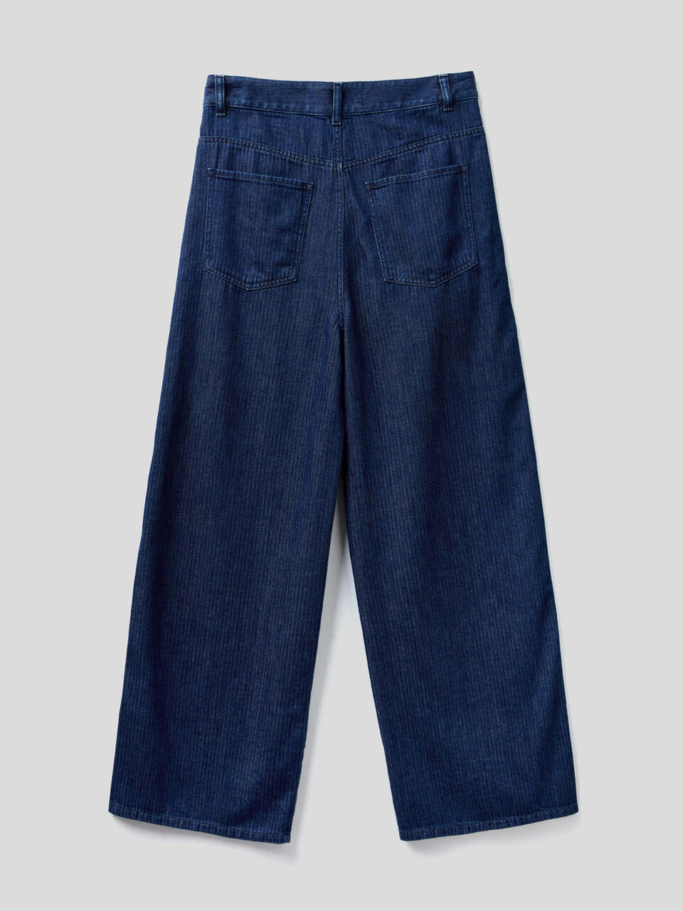 Pantaloni loose fit in jeans spigato image number 2
