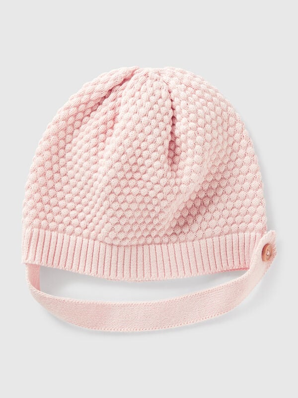 Gewebte Mütze aus 100% Baumwolle Newborn