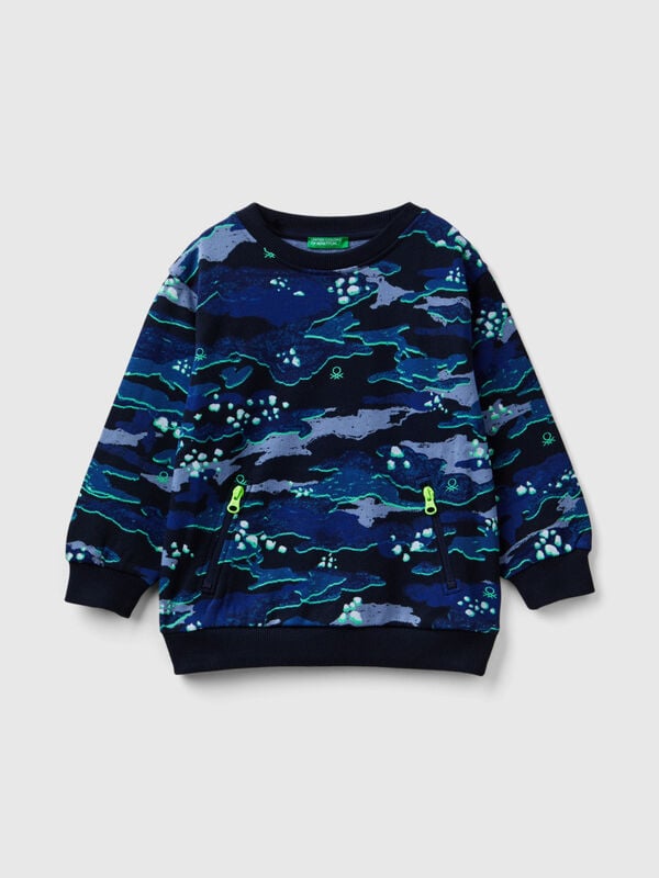 Sweater mit Camouflage-Druck Jungen