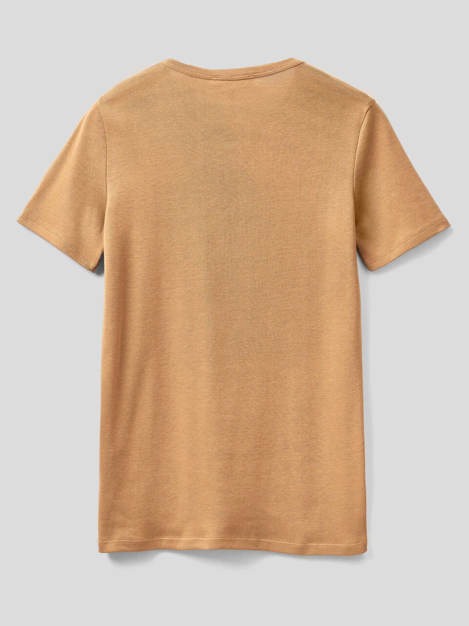 T-shirt pur coton à imprimé logo pailleté image number 2