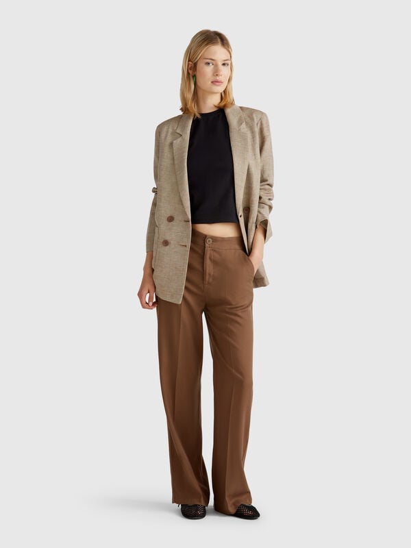 Pantalon pur lyocell Femme