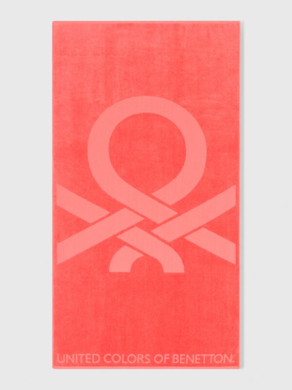 Serviette de plage jacquard