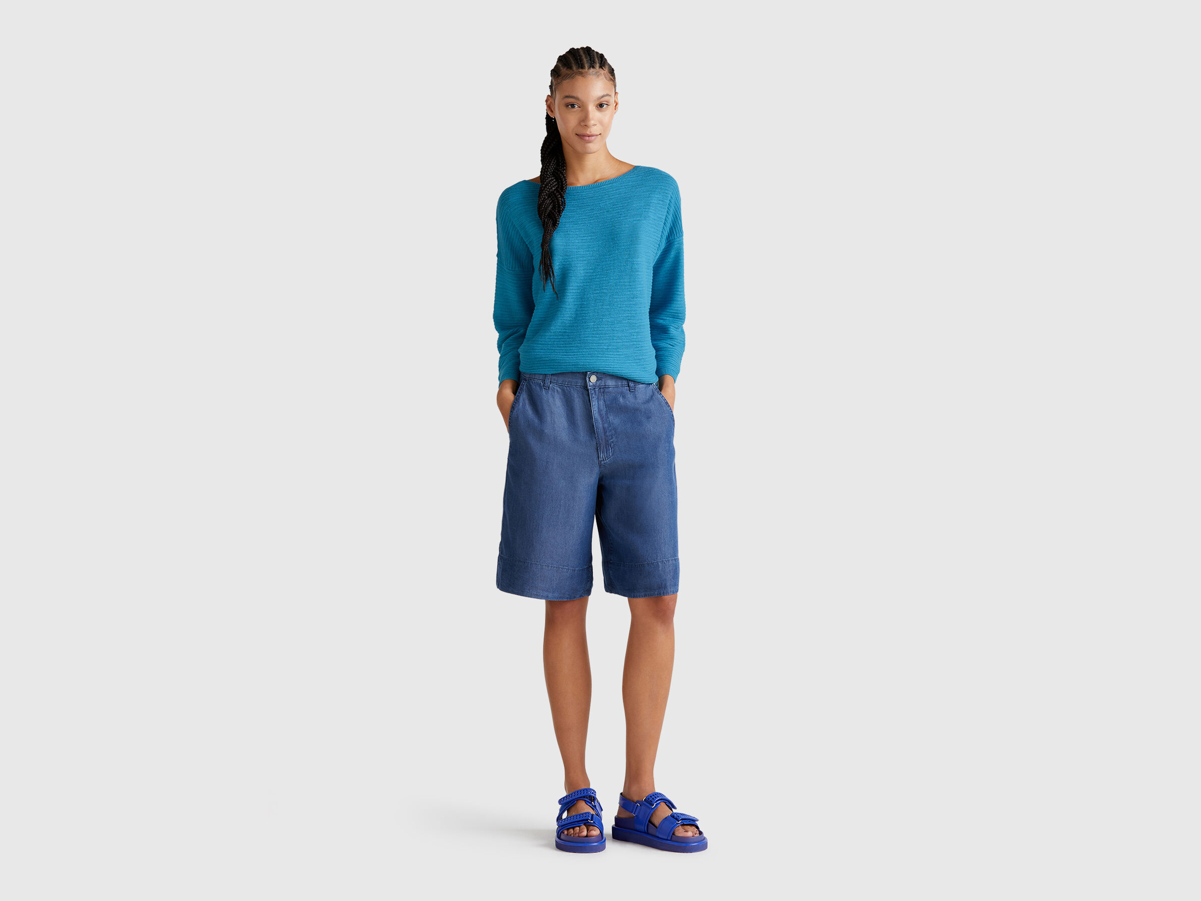 BOAT-NECK SWEAT.L/S Femme image number 2