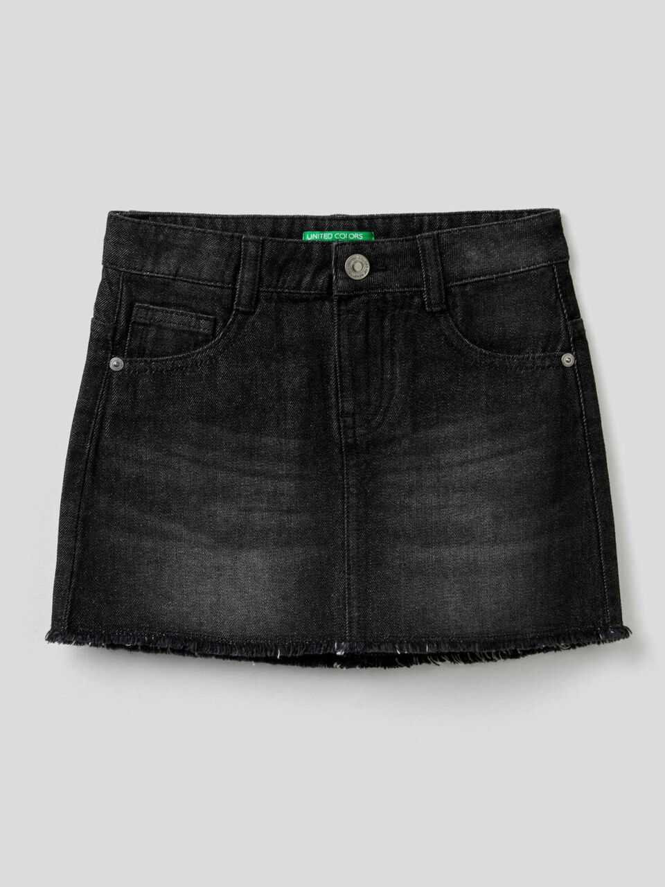 Jeansrock mit Used-Effekt image number 1
