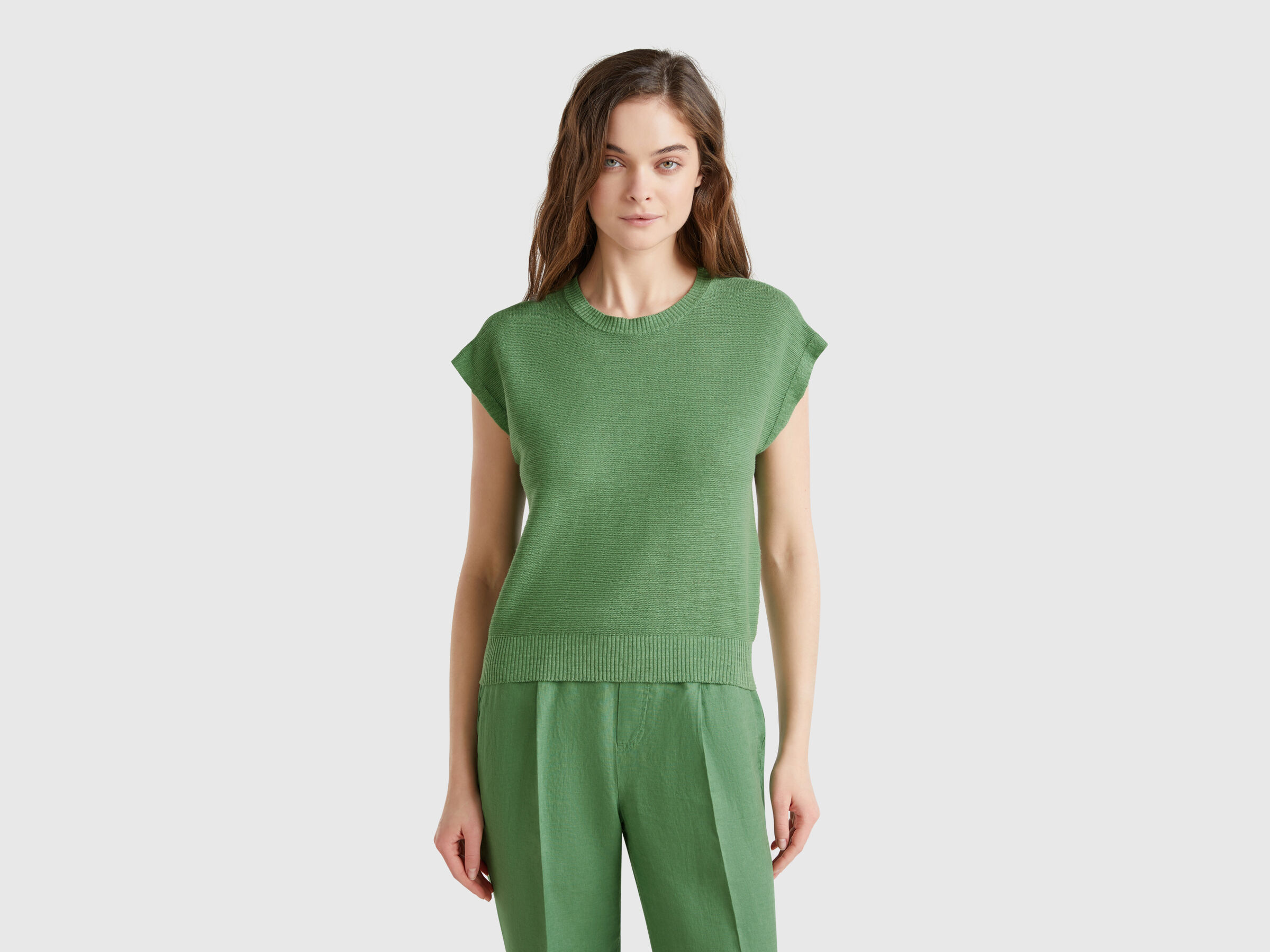SLEEVELESS SWEATER Femme image number 0