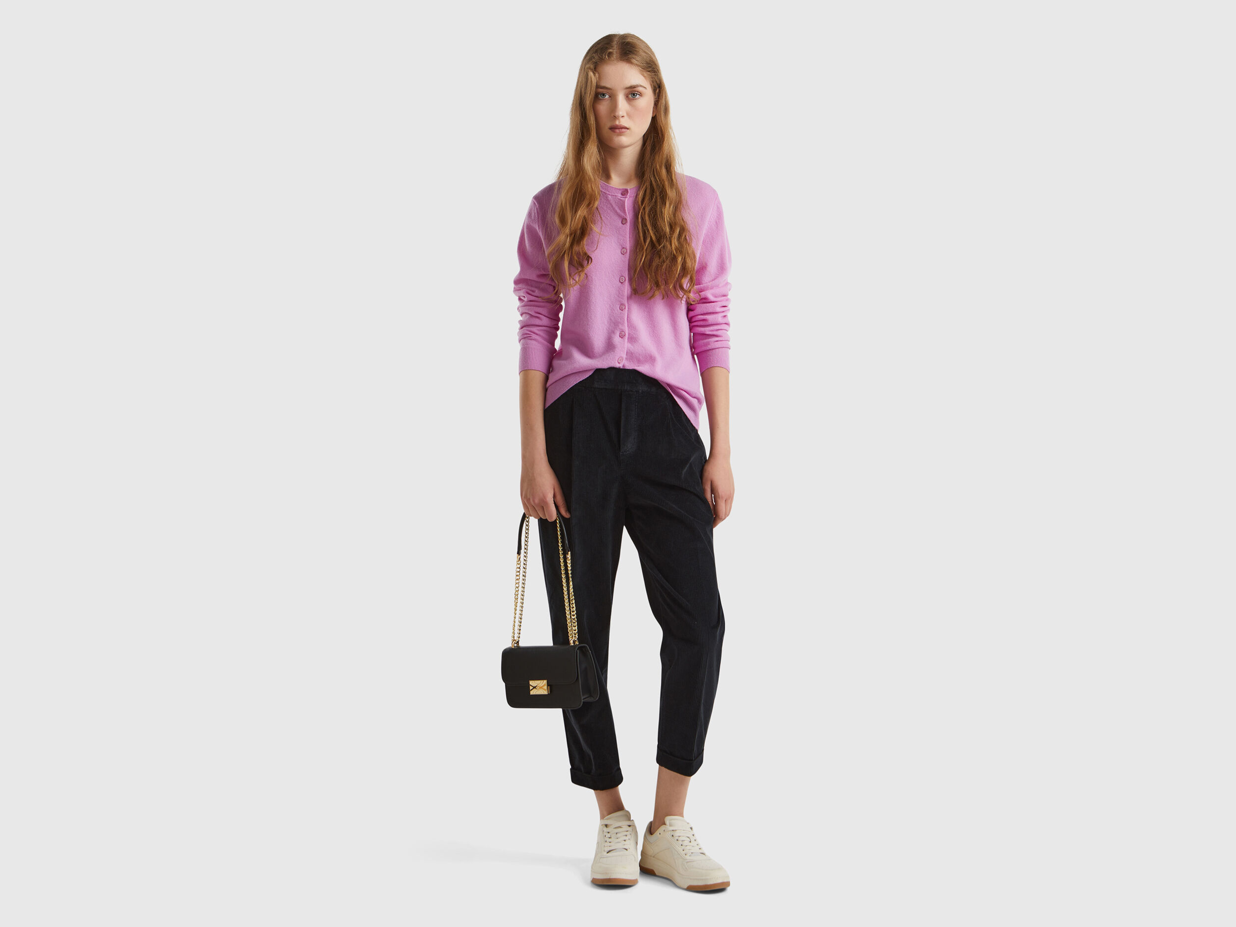 Pantaloni Donna Chino Regular Slim Larghi