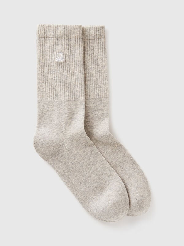 Chaussettes de sport en coton mélangé stretch
