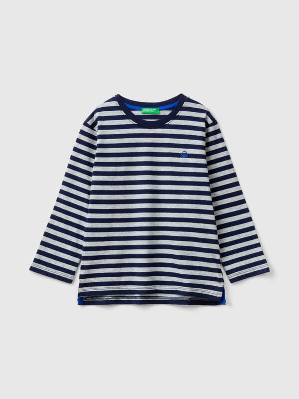 Striped t-shirt in 100% cotton Junior Boy