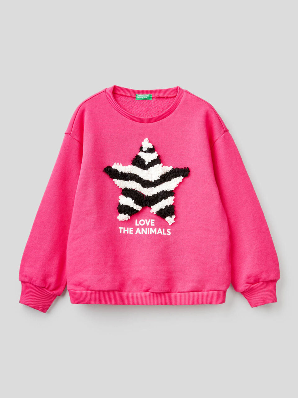 Sweatshirt aus 100% Baumwolle mit Applikation image number 1