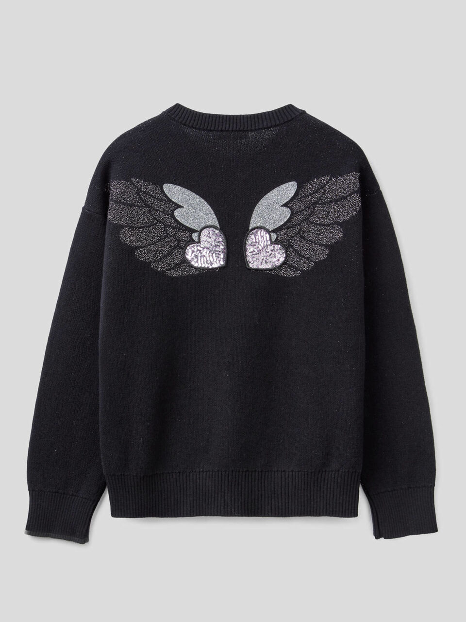 Pull col rond en intarsia image number 2