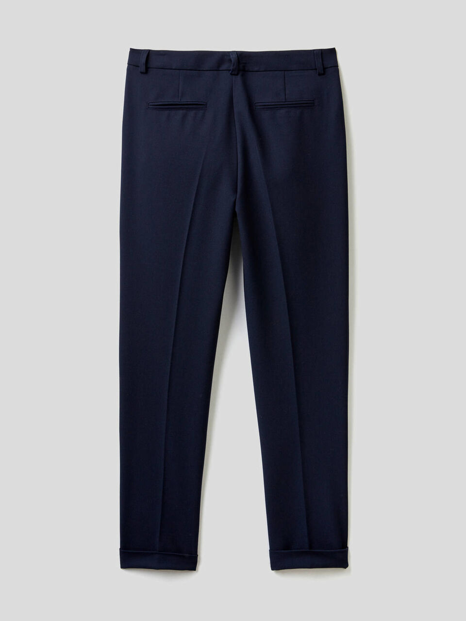 Pantaloni stretch con risvolto image number 2