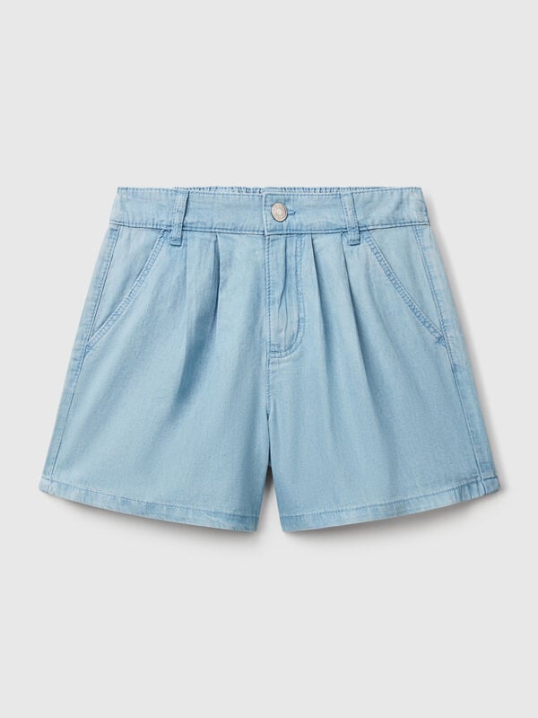 Bermuda in chambray Bambina