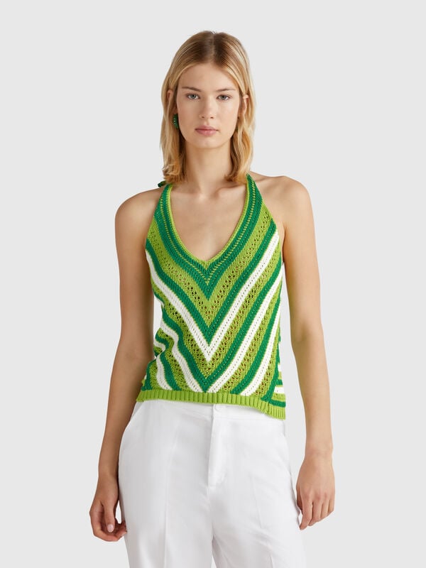 Top a righe crochet Donna