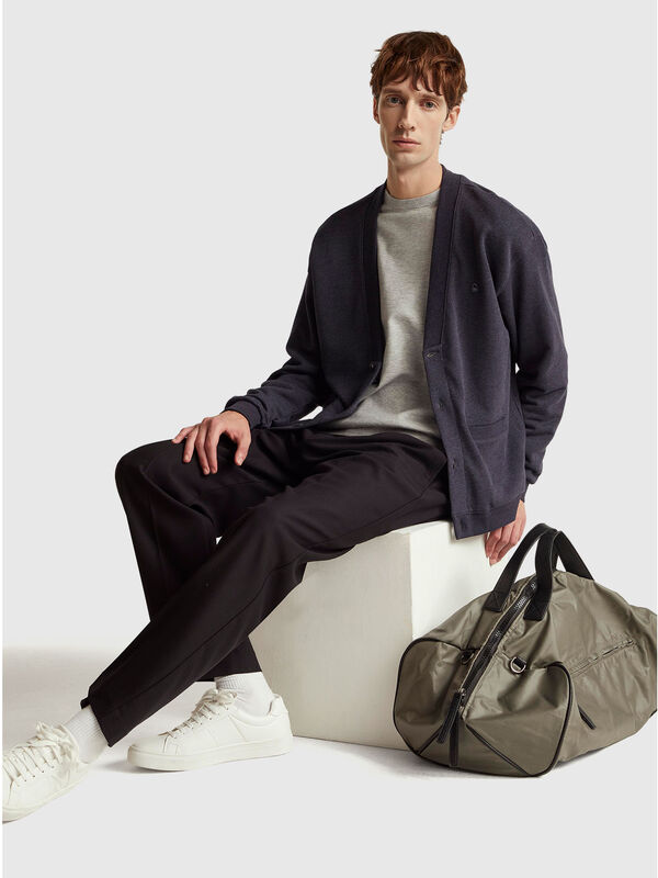 Cardigan sweat-shirt coupe décontractée Homme