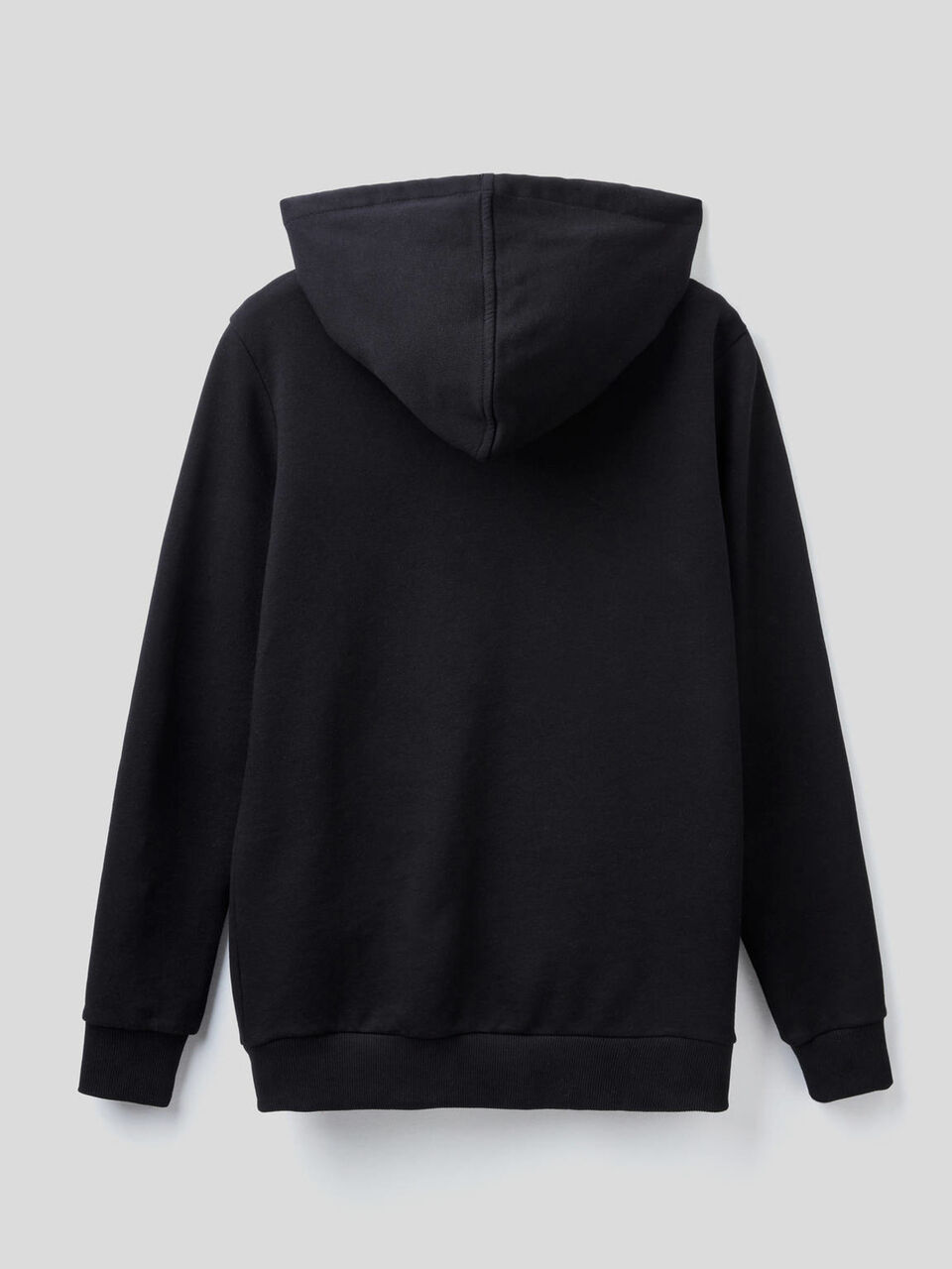Felpa 100% cotone con zip e cappuccio image number 2