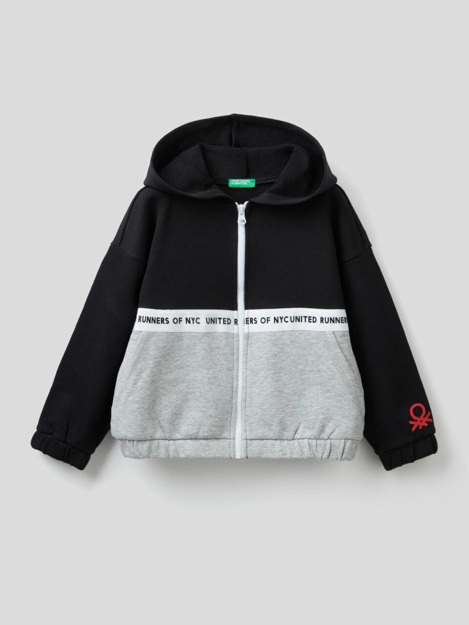 Sweatshirt mit Farbblöcken und Kapuze image number 1