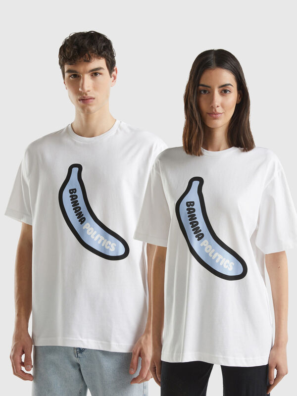 T-shirt oversize à imprimé banane