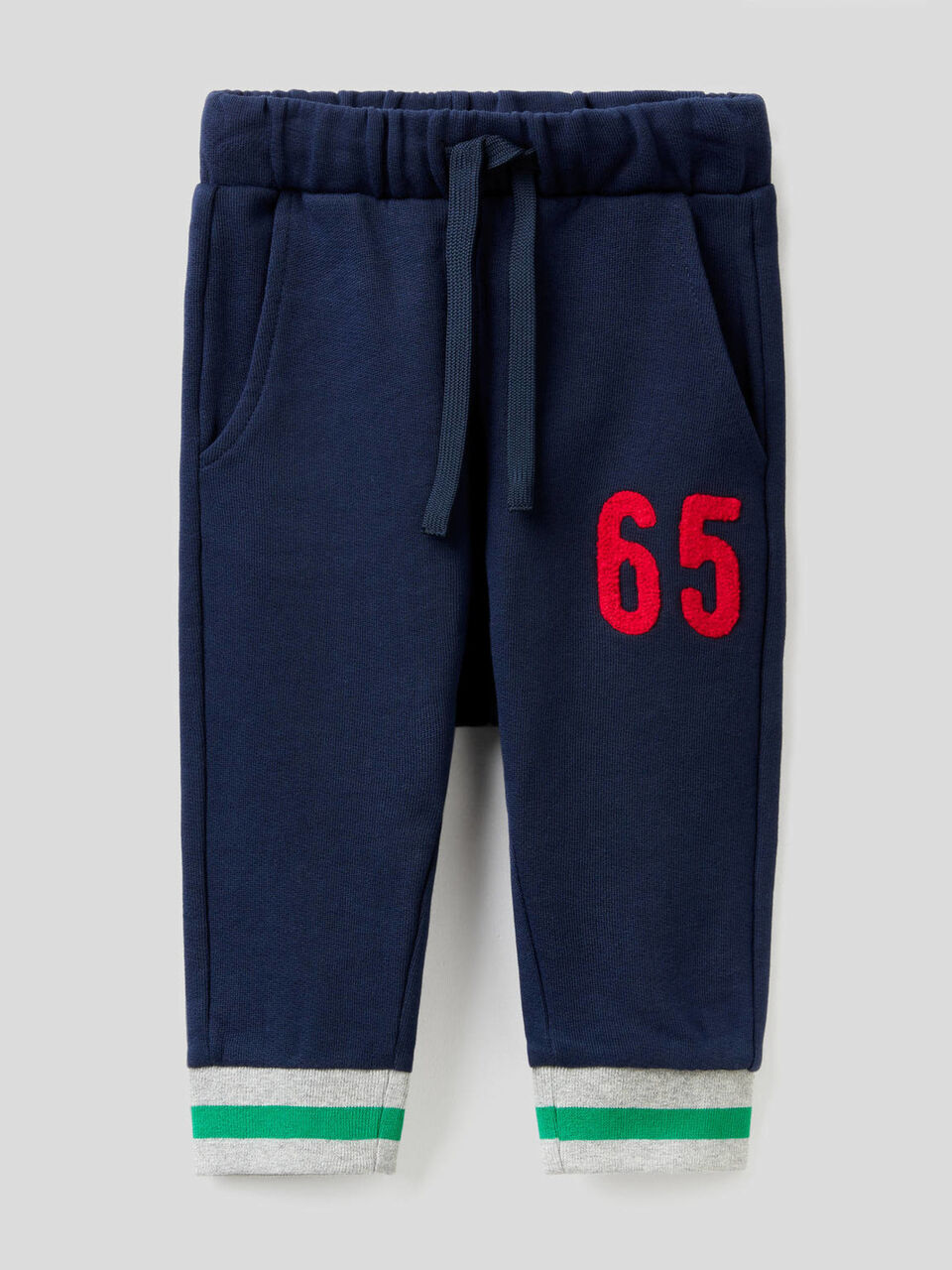 Pantalon en molleton avec broderie image number 1