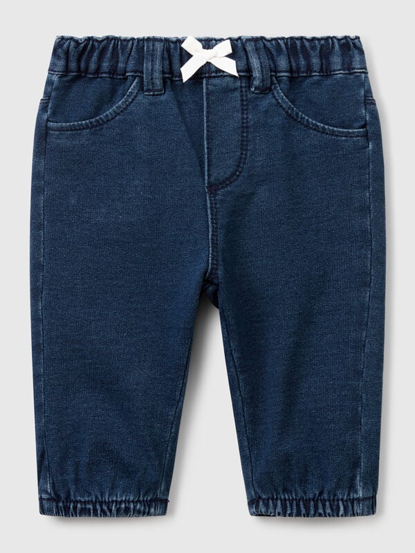 Pantalon effet denim avec nœud Naissancede