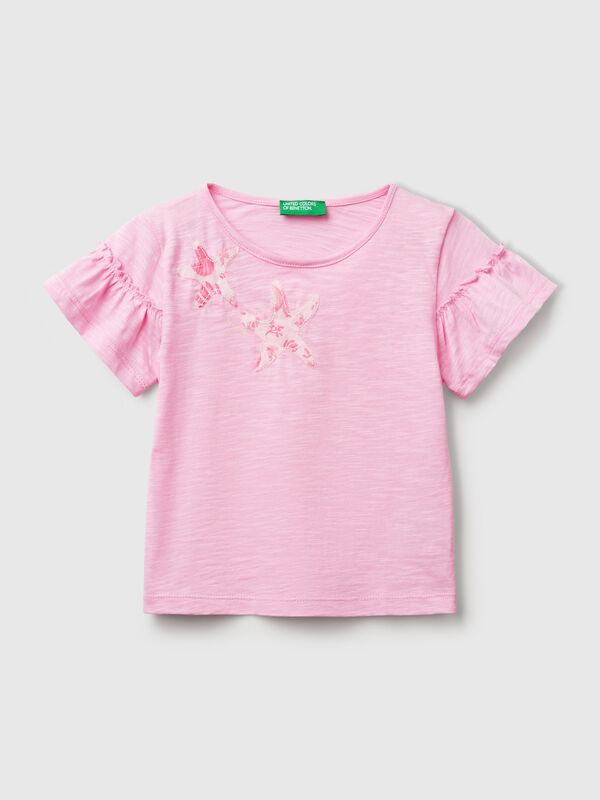 T-Shirt mit Applikation Mädchen