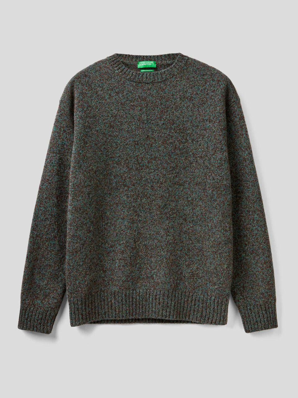 Maglia girocollo in pura lana Shetland image number 1