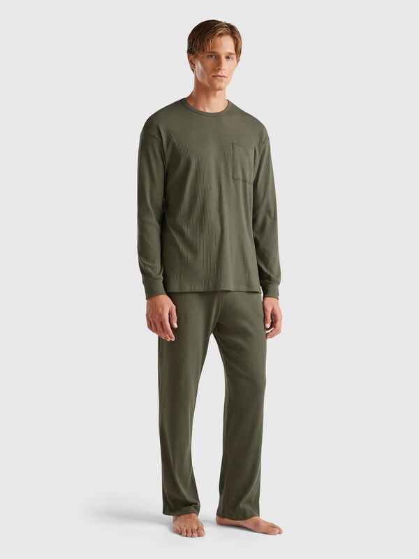 Pyjama en coton stretch Homme