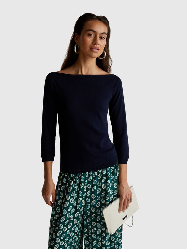Pull col bateau Femme