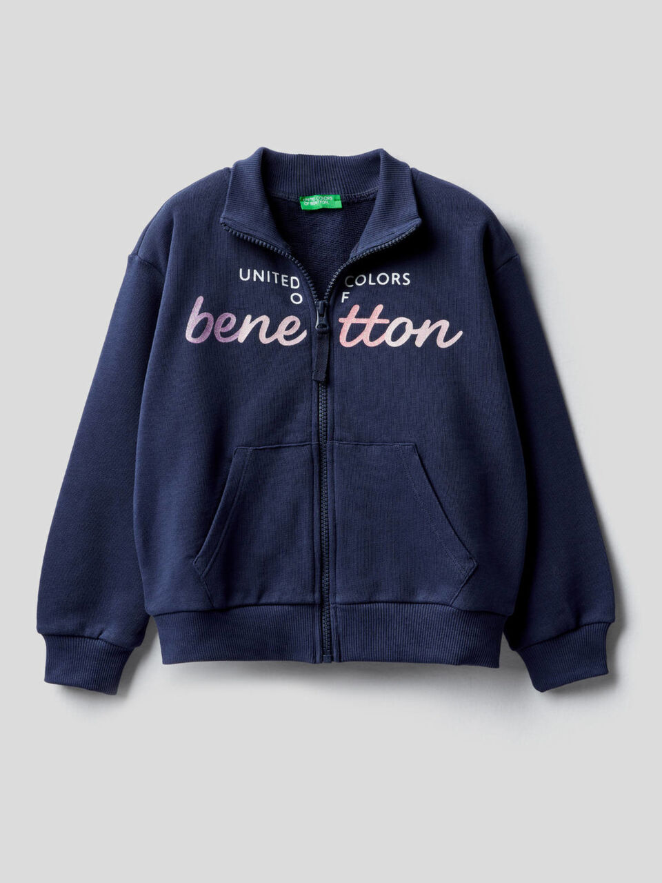 100% cotton zip-up sweatshirt image number 1