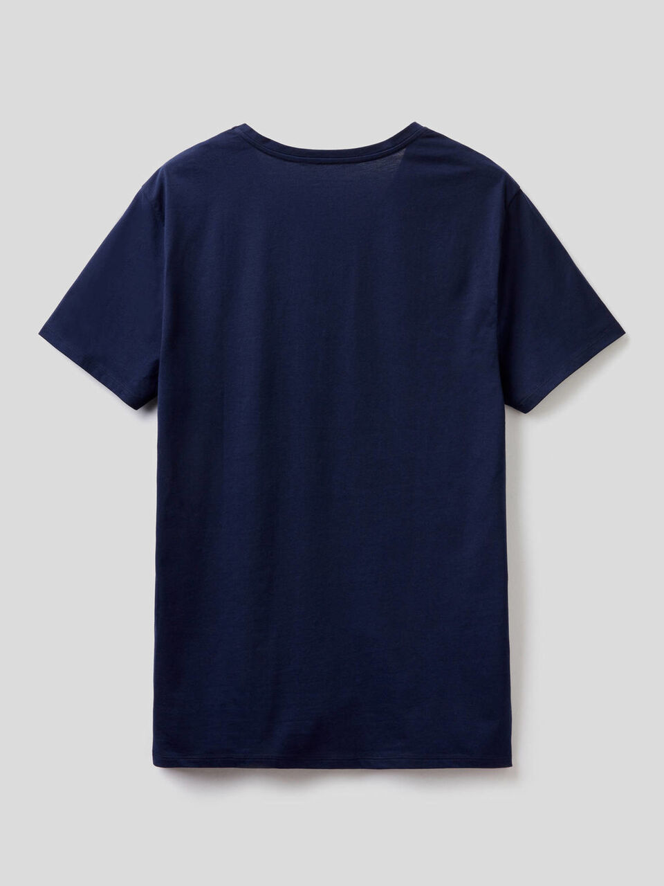 T-shirt 100% cotone con scollo a V image number 2