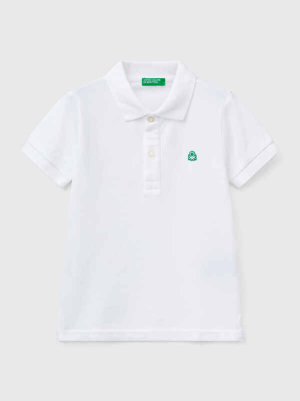 Polo à manches courtes en pur coton Garçon