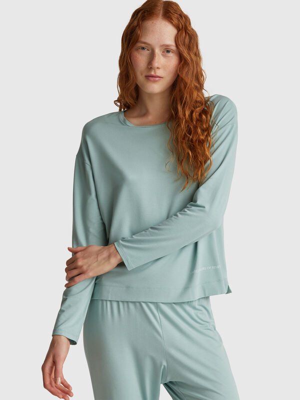 T-shirt manica lunga in Modal stretch Donna