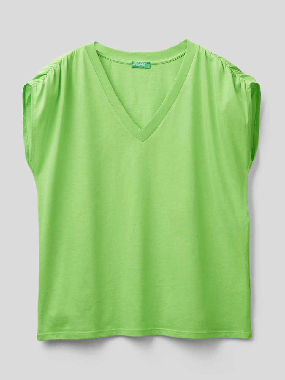 T-shirt a manica corta in 100% cotone image number 1